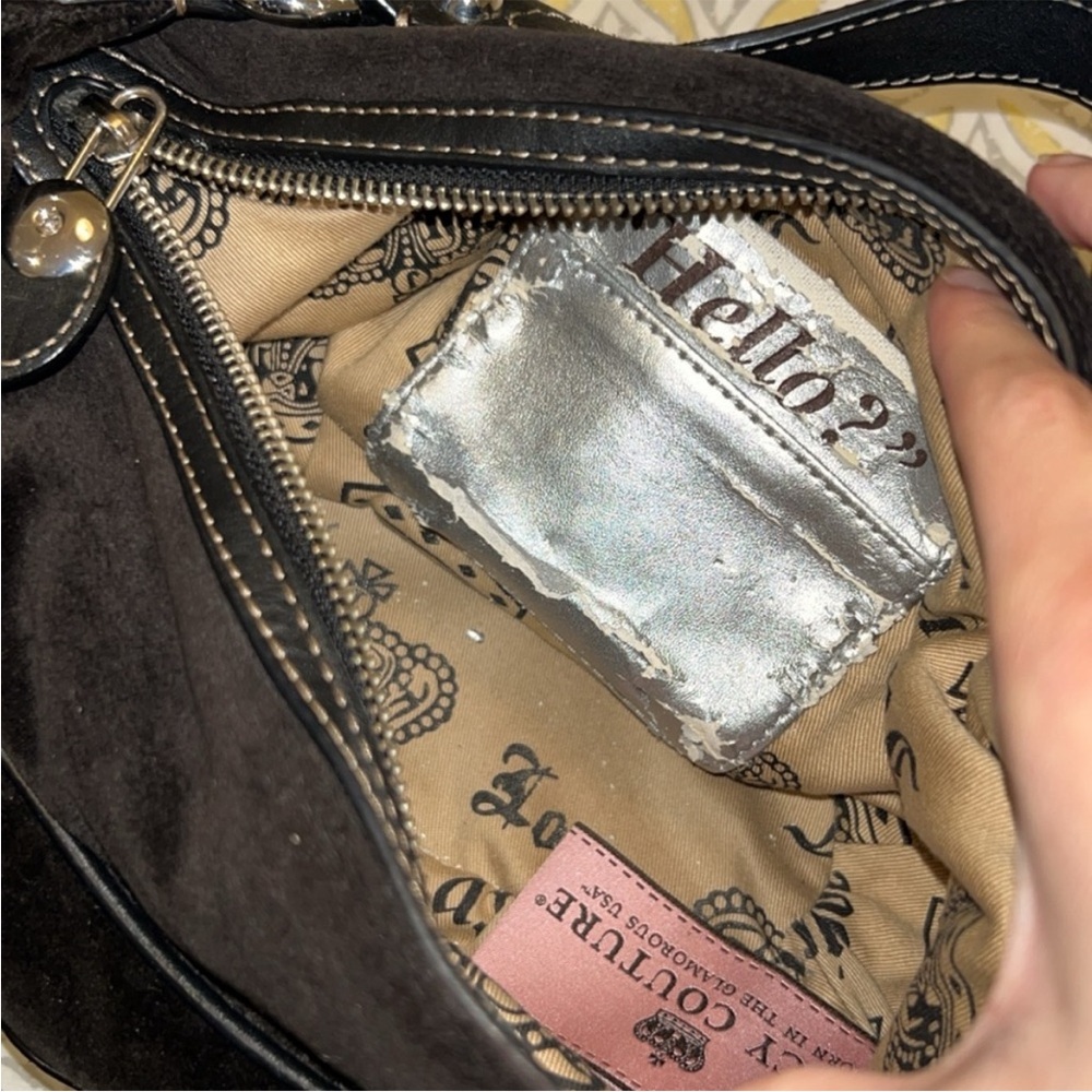 COPY - Juicy Couture Black Handbag with Silver Crown - Picture 4 of 8